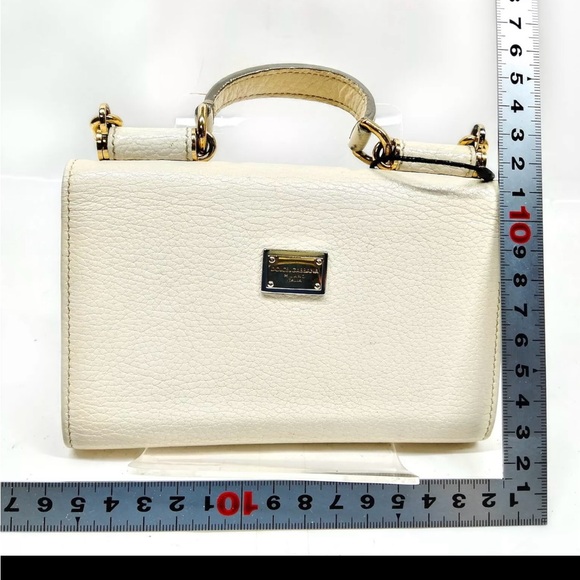 Gorgeous Authentic Dolce & Gabbana Shoulder bag/wallet White Leather - Picture 11 of 12